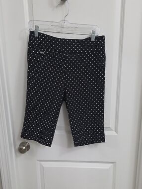 Philosophy Black Shorts with White Polka Dots
